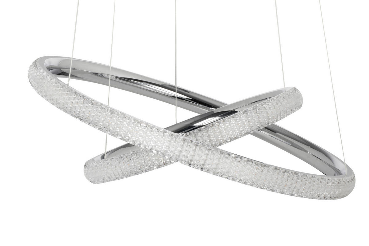 ZÁVĚSNÉ LED SVÍTIDLO, 61/150 cm  - bílá/barvy chromu, Design, plast (61/150cm) - Dieter Knoll