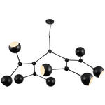 HÄNGELEUCHTE 148/110/159 cm  - Schwarz, Trend, Metall (148/110/159cm) - Novel