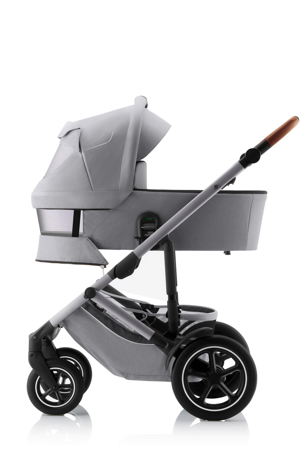 LIEGEWANNE Smile 5Z  - Hellgrau, Basics, Textil/Metall (43/20/85,5cm) - Britax Römer