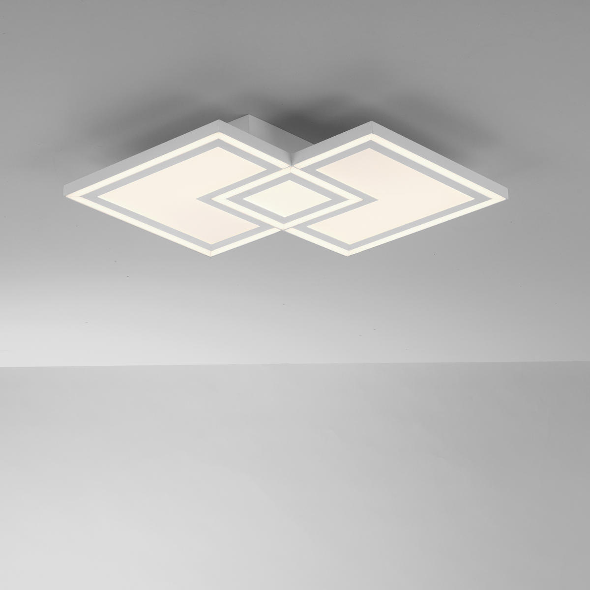 LED PLAFONJERA - Dizajnerski, metal/plastika (40/40/6cm)