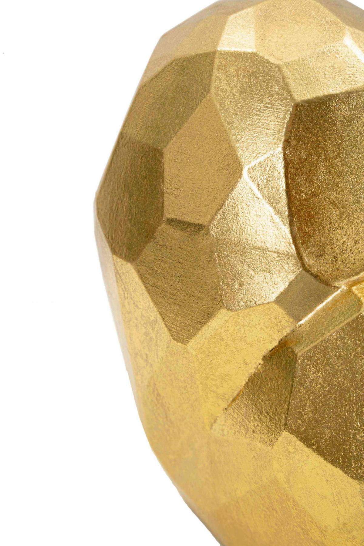 Vase Heart Gold  - Goldfarben, Basics, Kunststoff (19/18/9cm)