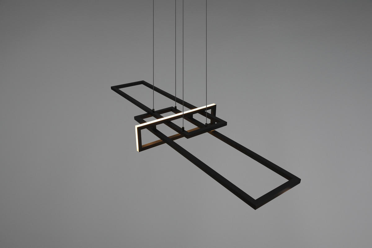 LED-HÄNGELEUCHTE 110/40/150 cm    - Schwarz, Design, Metall (110/40/150cm) - Trio Leuchten