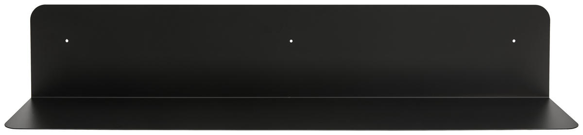WANDBOARD Schwarz  - Schwarz, Design, Metall (100/18/18cm) - MID.YOU