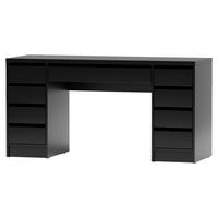 SCHREIBTISCH 152,6/55/77,6 cm Schwarz   - Schwarz, MODERN, Holzwerkstoff (152,6/55/77,6cm) - Livetastic