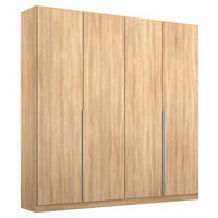 DREHTÜRENSCHRANK in Sonoma Eiche  - Alufarben/Sonoma Eiche, Modern, Holzwerkstoff/Metall (181/229/54cm) - Rauch Möbel