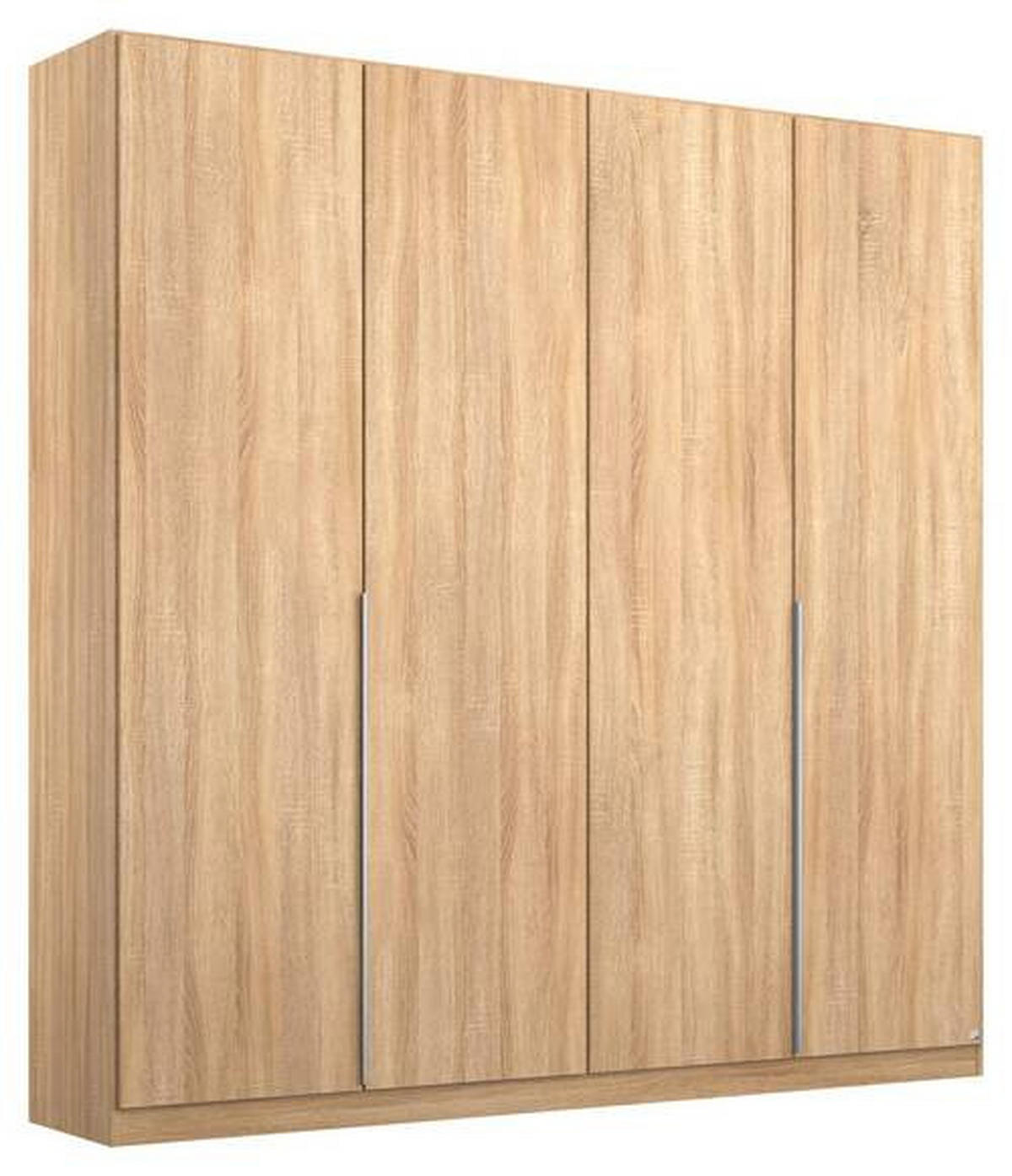 DREHTÜRENSCHRANK in Sonoma Eiche  - Alufarben/Sonoma Eiche, Modern, Holzwerkstoff/Metall (181/229/54cm) - Rauch Möbel