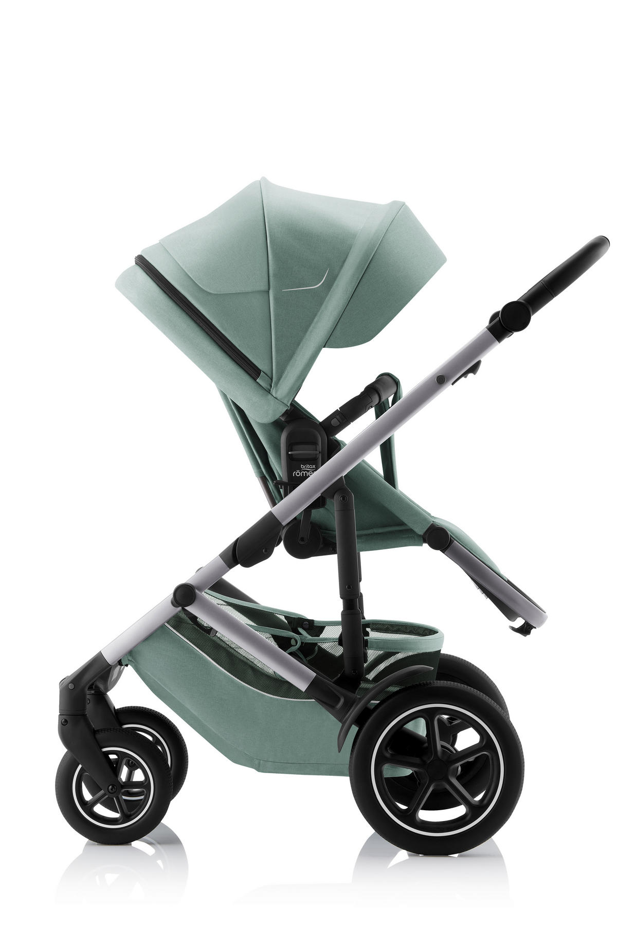 KINDERWAGEN Smile 5Z  - Hellgrau/Grün, Basics, Textil/Metall (57/112/97,7cm) - Britax Römer