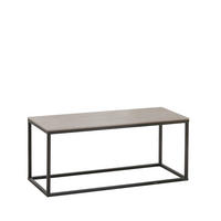 COUCHTISCH 100/40/44 cm rechteckig Grau  - Schwarz/Grau, MODERN, Keramik/Metall (100/40/44cm) - MID.YOU