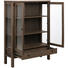 VITRINE in furniert Eiche Dunkelbraun - Dunkelbraun/Schwarz, KONVENTIONELL, Glas/Holz (110/145,5/37cm) - Carryhome VITRINE in furniert Eiche Dunkelbraun - Dunkelbraun/Schwarz, KONVENTIONELL, Glas/Holz (110/145,5/37cm) - Carryhome