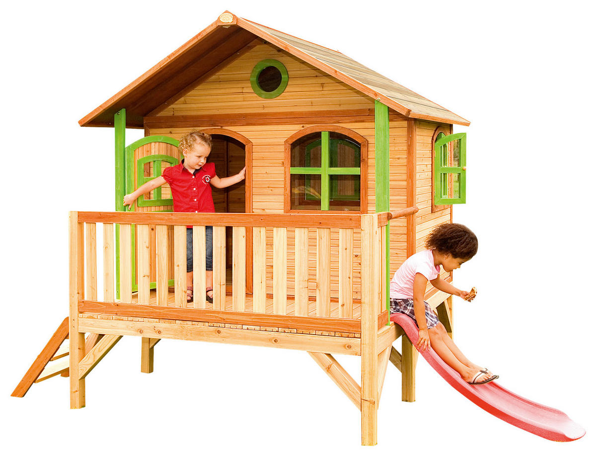 LEKHUS 349/233/212 cm  - vit/röd, Klassisk, trä/plast (349/233/212cm)