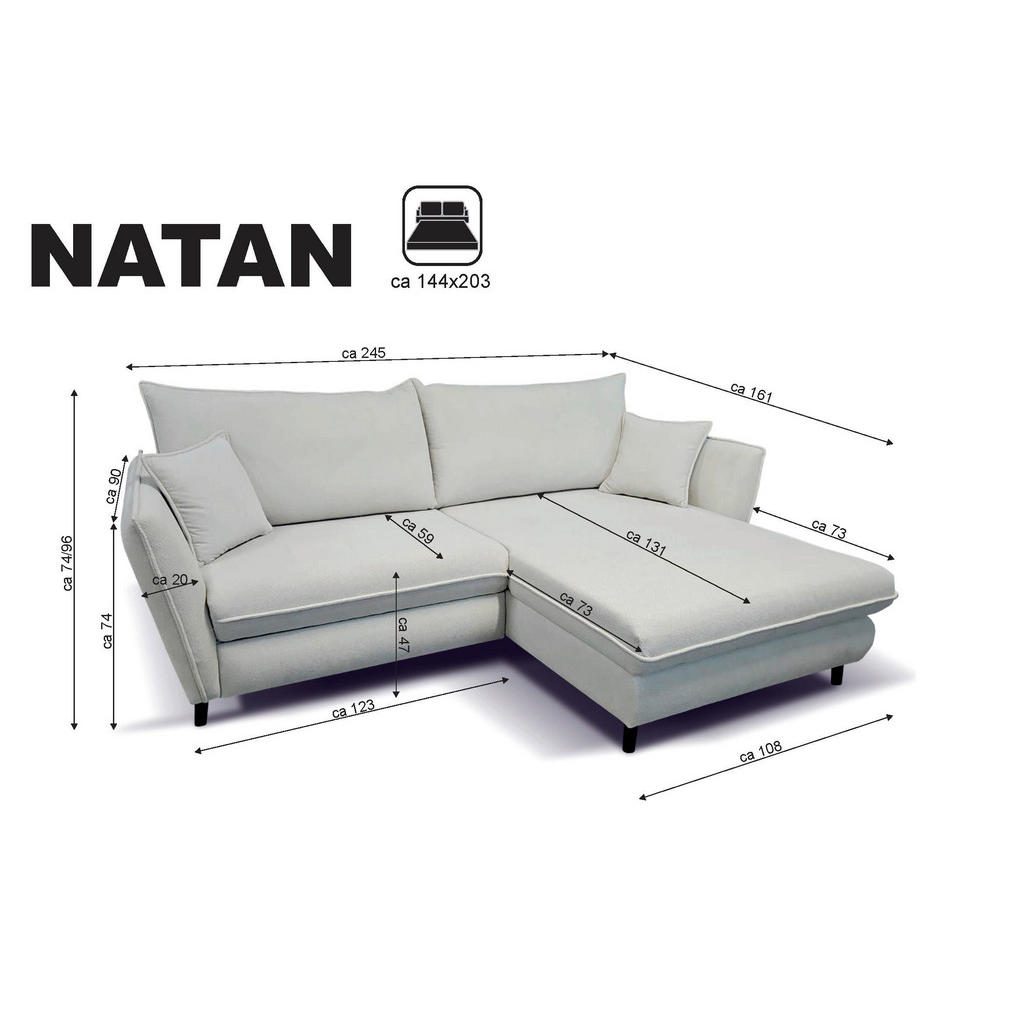 Thumbnail - Stylife Ecksofa, Anthrazit, Textil, Buche, 3-Sitzer, seitenverkehrt montierbar, L-Form, 245x161 cm, Schlafen auf Sitzhöh...