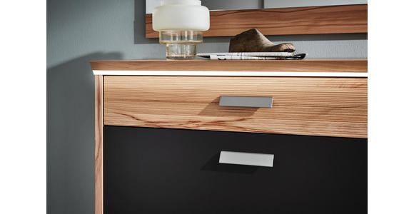 SCHUHSCHRANK 93/96/32 cm - Silberfarben/Buchefarben, Design, Holz/Holzwerkstoff (93/96/32cm) - Dieter Knoll