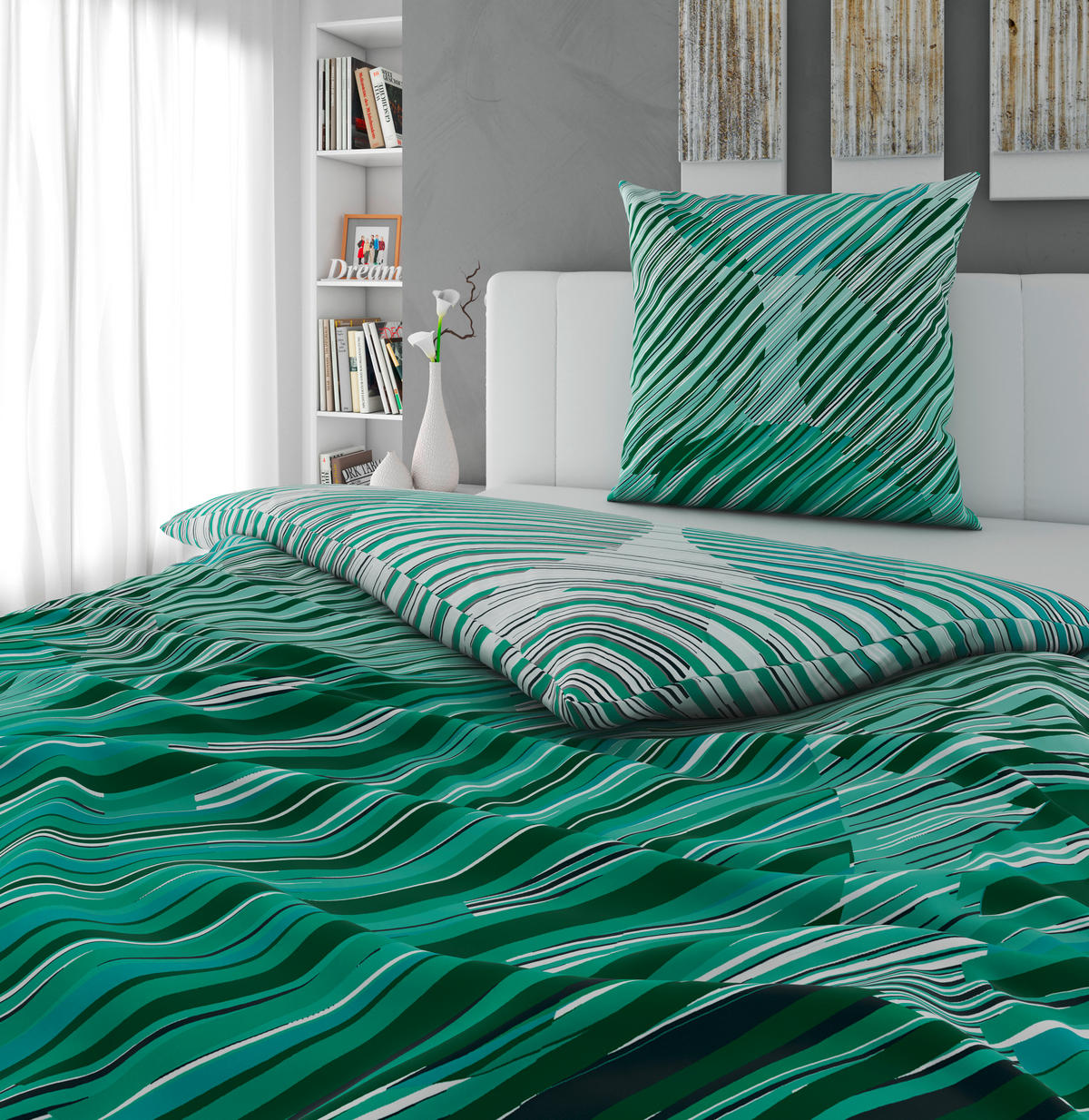 BETTWÄSCHE Renforcé 135/200 cm  - Türkis, Textil (135/200cm) - Novel