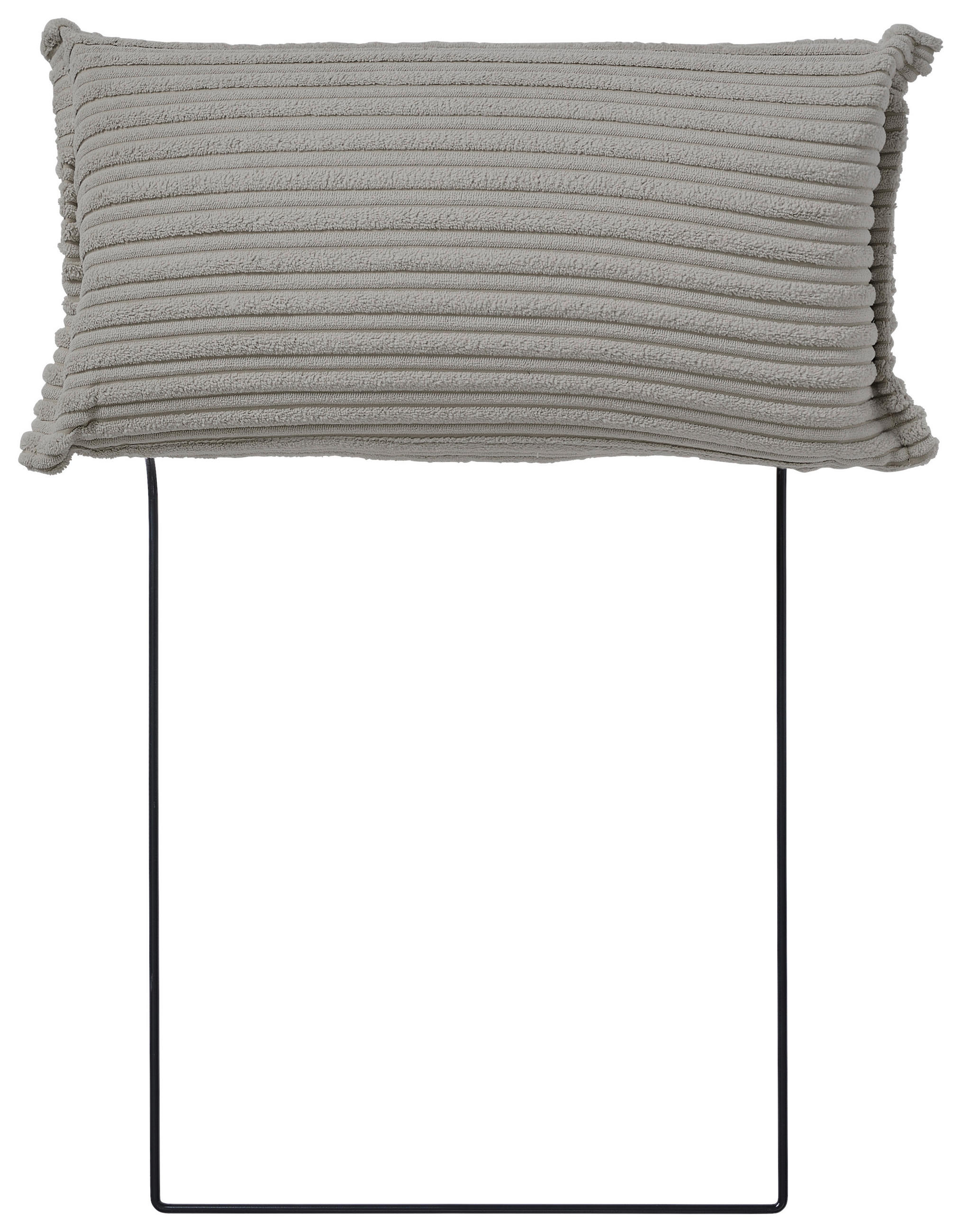 KOPFSTÜTZE in Cord  - Hellgrau, KONVENTIONELL, Textil (50/25/15cm) - Carryhome