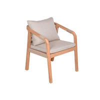 GARTENSESSEL Akazie Hellbraun  - Hellbraun, Basics, Holz/Textil (59/75/63,5cm) - Gardenson