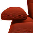 ECKSOFA in Struktur Dunkelorange  313/233 cm  - Dunkelorange/Schwarz, Design, Kunststoff/Textil (313/233cm) - Emilio Belluti