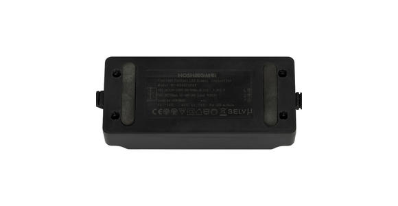 LED-STEHLEUCHTE Ogma 81/28/165 cm  - Schwarz, Design, Kunststoff/Metall (81/28/165cm) - Novel