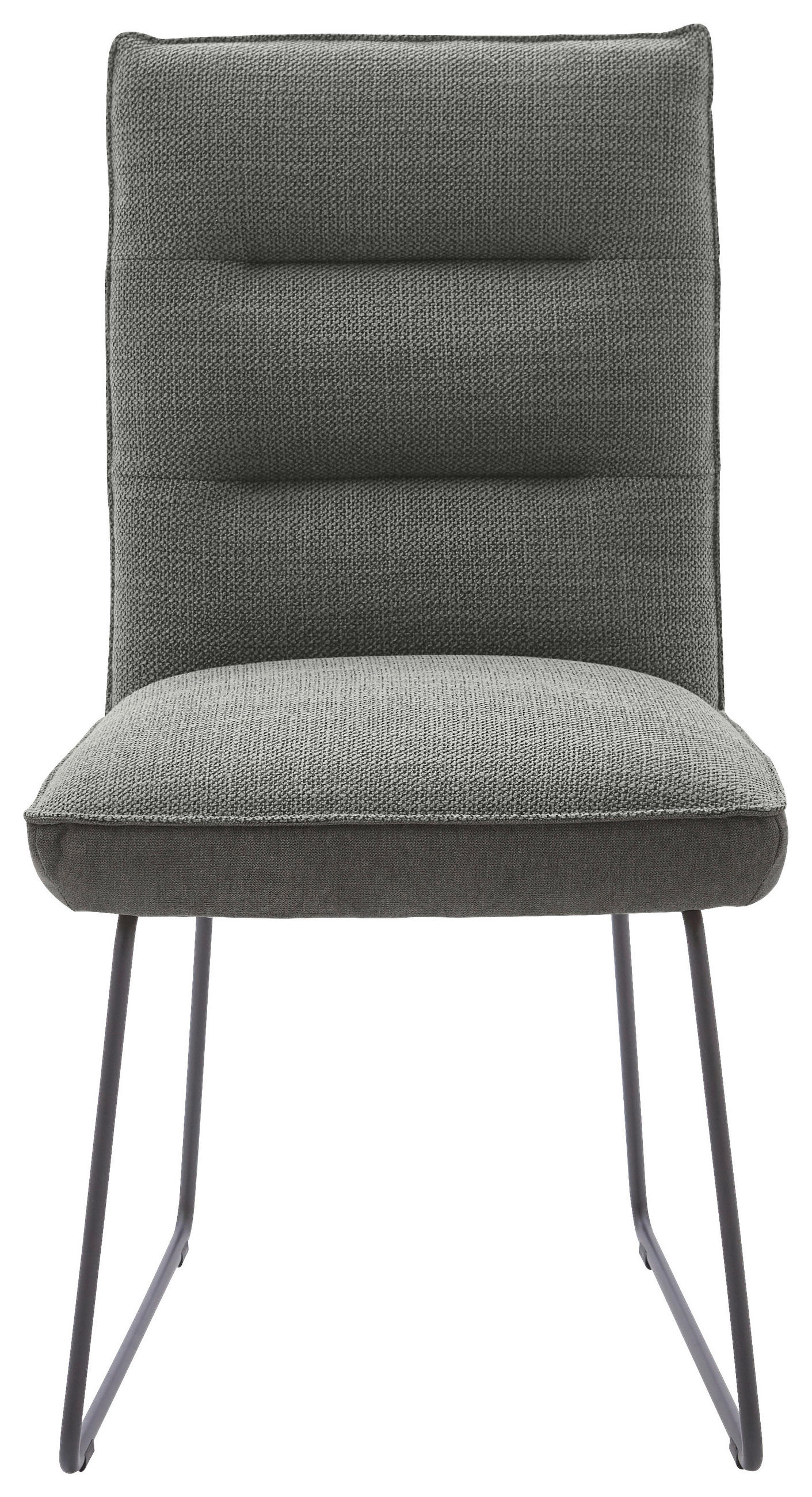 STUHL - Dunkelgrau/Schwarz, Design, Textil/Metall (49/93/59cm) - Dieter Knoll