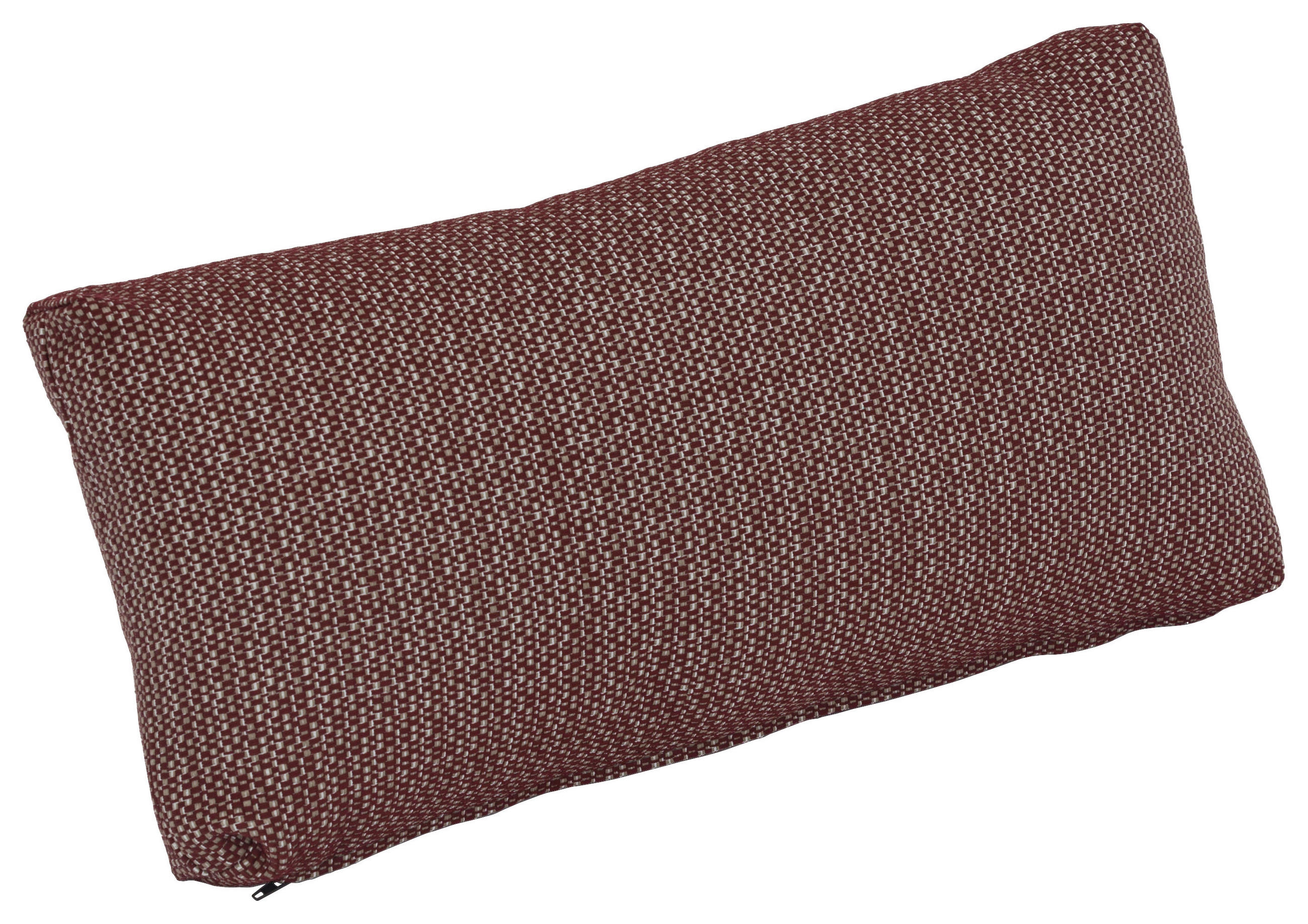 LOUNGEKISSEN in Bordeaux  - Bordeaux, Textil (50/13,5/23,5cm) - Zebra 