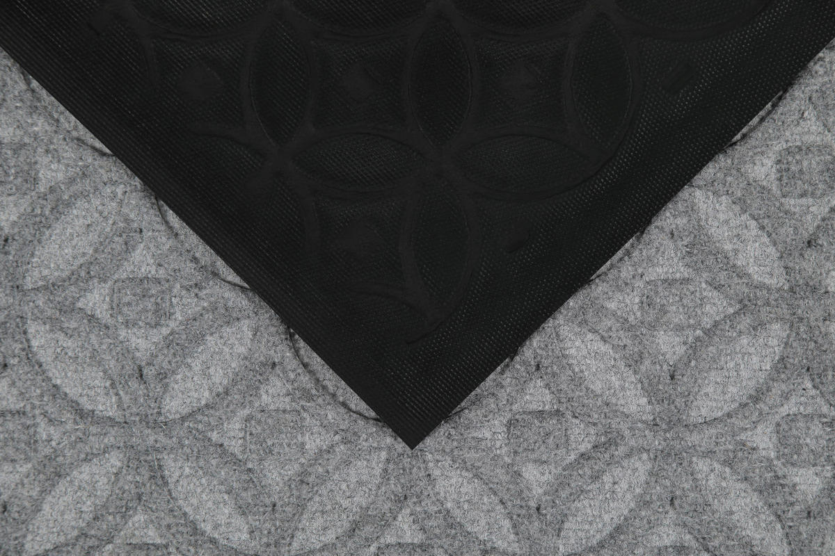 FUßMATTE 60/90 cm Midnight Mosaic  - Hellgrau, KONVENTIONELL, Kunststoff/Textil (60/90cm) - WECON HOME