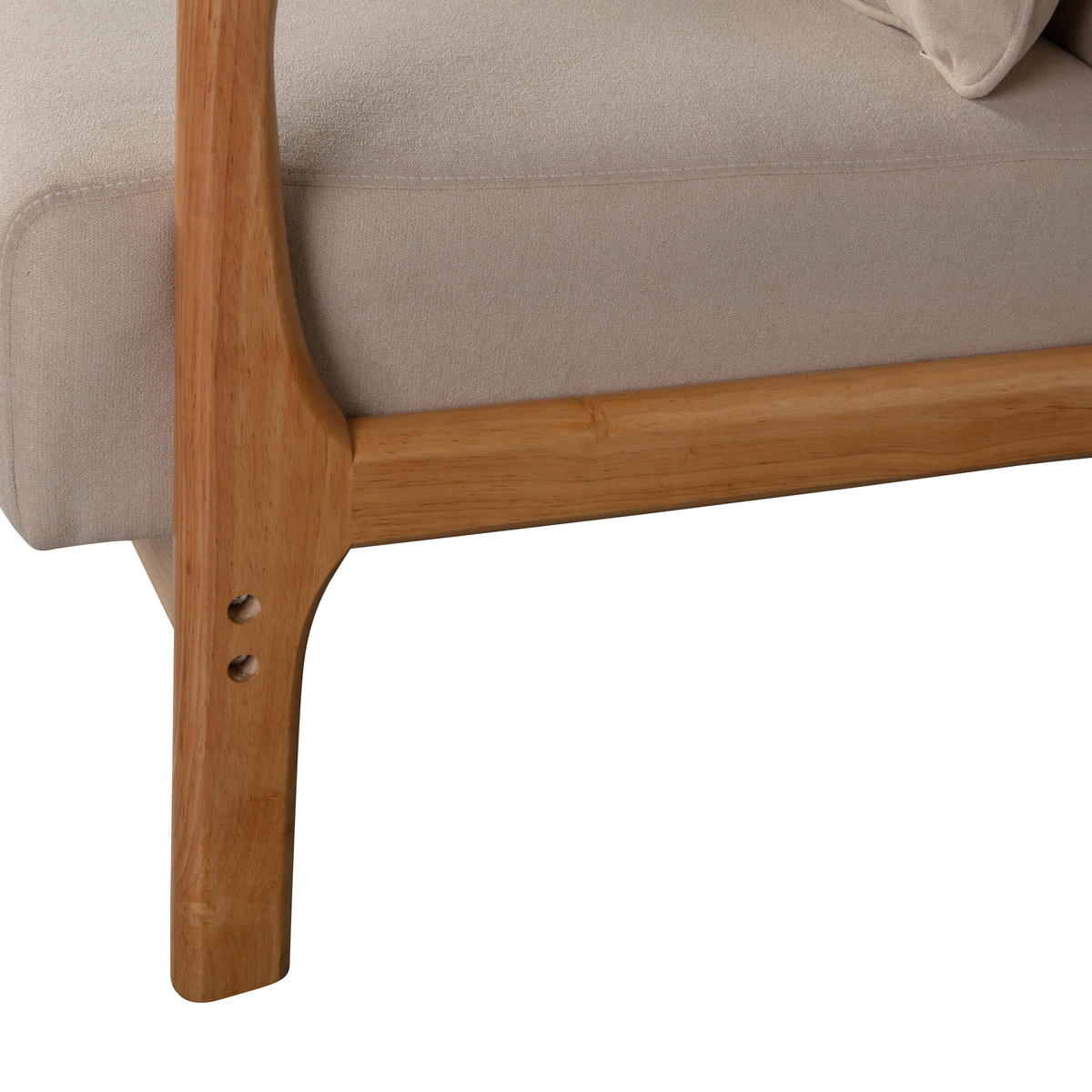 SESSEL in Webstoff Naturfarben  - Naturfarben, Design, Holz/Textil (67/75/82cm) - Livetastic