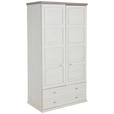 GARDEROBENSCHRANK  in 104/196,8/60,5 cm  - Weiß/Grau, LIFESTYLE, Holzwerkstoff (104/196,8/60,5cm) - Hom`in