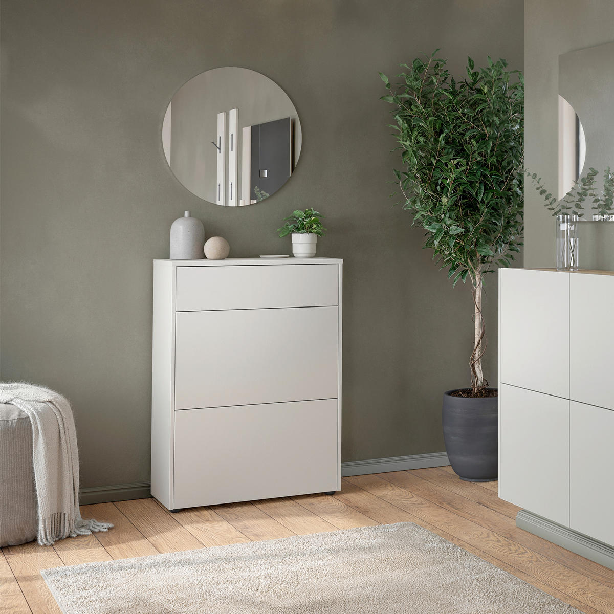 GARDEROBE 2-teilig  in 70/200/34 cm  - Kaschmir/Eichefarben, Design, Holzwerkstoff (70/200/34cm) - Livetastic
