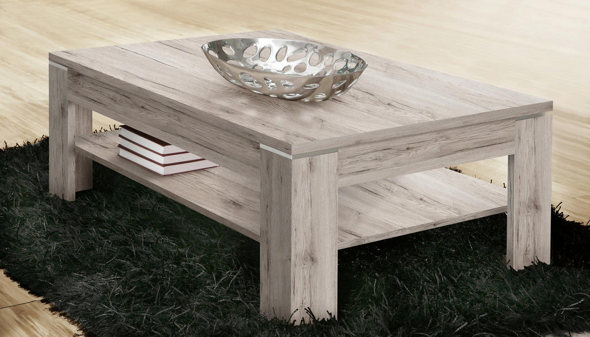MĂSUȚĂ DE CAFEA material pe bază de lemn 120/75/43 cm   - culoare lemn stejar, Design, material pe bază de lemn (120/75/43cm) - Hom`in