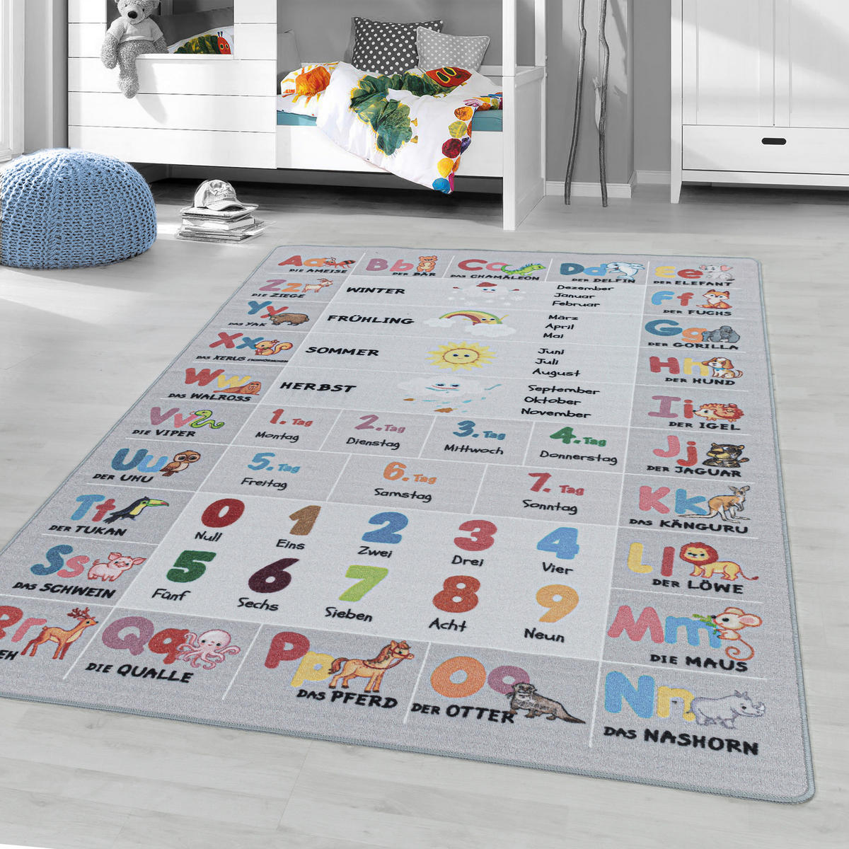 KINDERTEPPICH 160/230 cm Play 2904 grau  - Grau, Basics, Kunststoff/Textil (160/230cm)