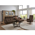 RELAXSESSEL in Leder Braun  - Schwarz/Braun, Design, Leder/Metall (82/119/85cm) - Dieter Knoll