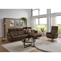 RELAXSESSEL in Leder Braun  - Schwarz/Braun, Design, Leder/Metall (82/119/85cm) - Dieter Knoll