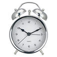 WECKER 9,7/13,5/5,4 cm   - Silberfarben/Schwarz, Basics, Glas/Kunststoff (9,7/13,5/5,4cm) - Ambia Home