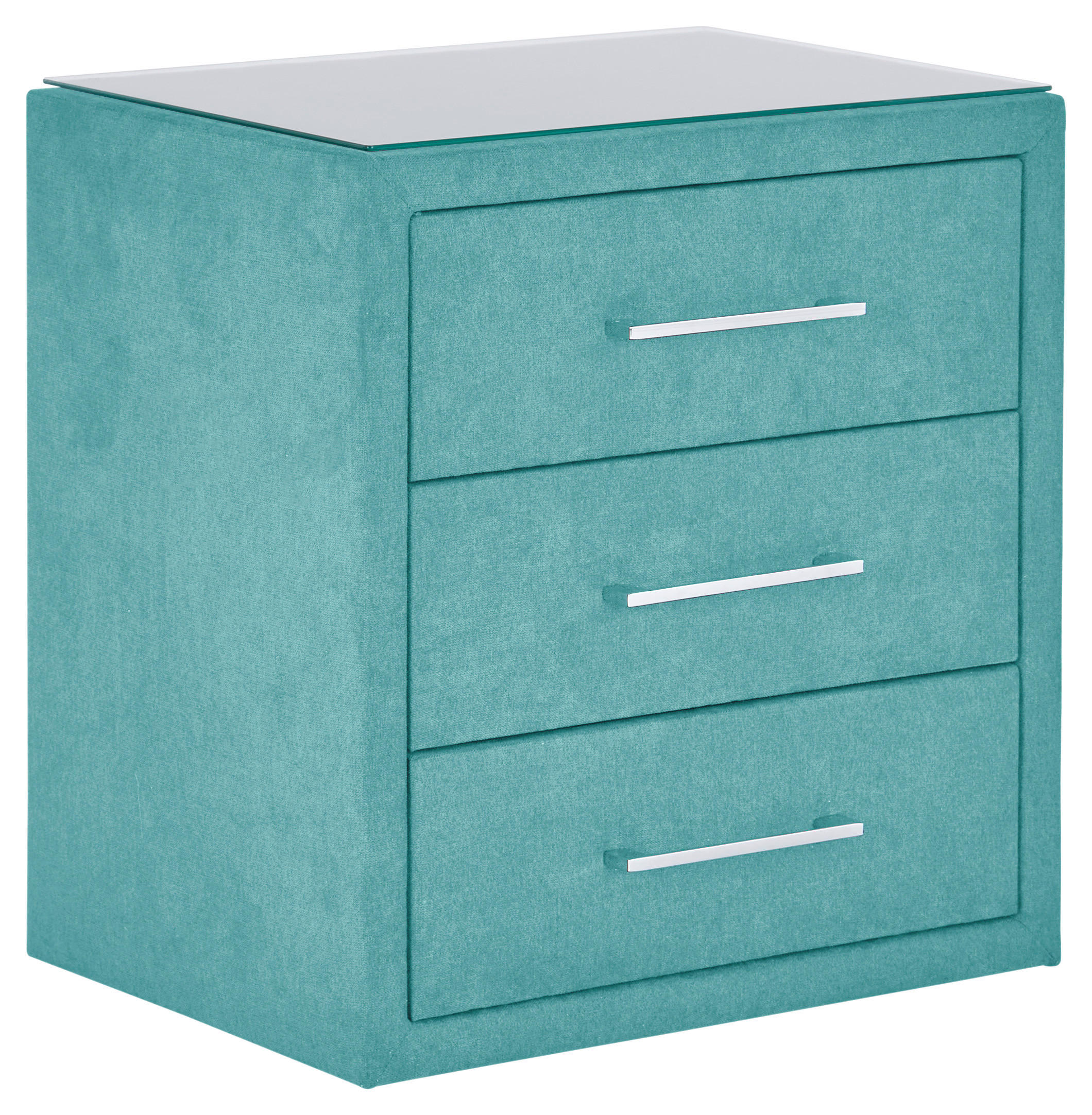 Nachtkästchen Türkis H: 60 Cm Kleopatra