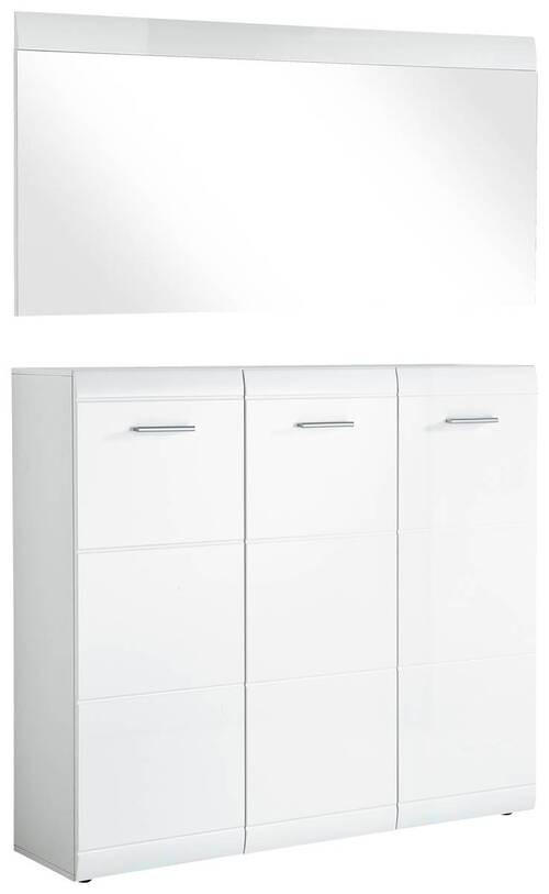 GARDEROBE 2-teilig  in 134/200/36 cm  - Weiß, Design, Holzwerkstoff (134/200/36cm) - Carryhome