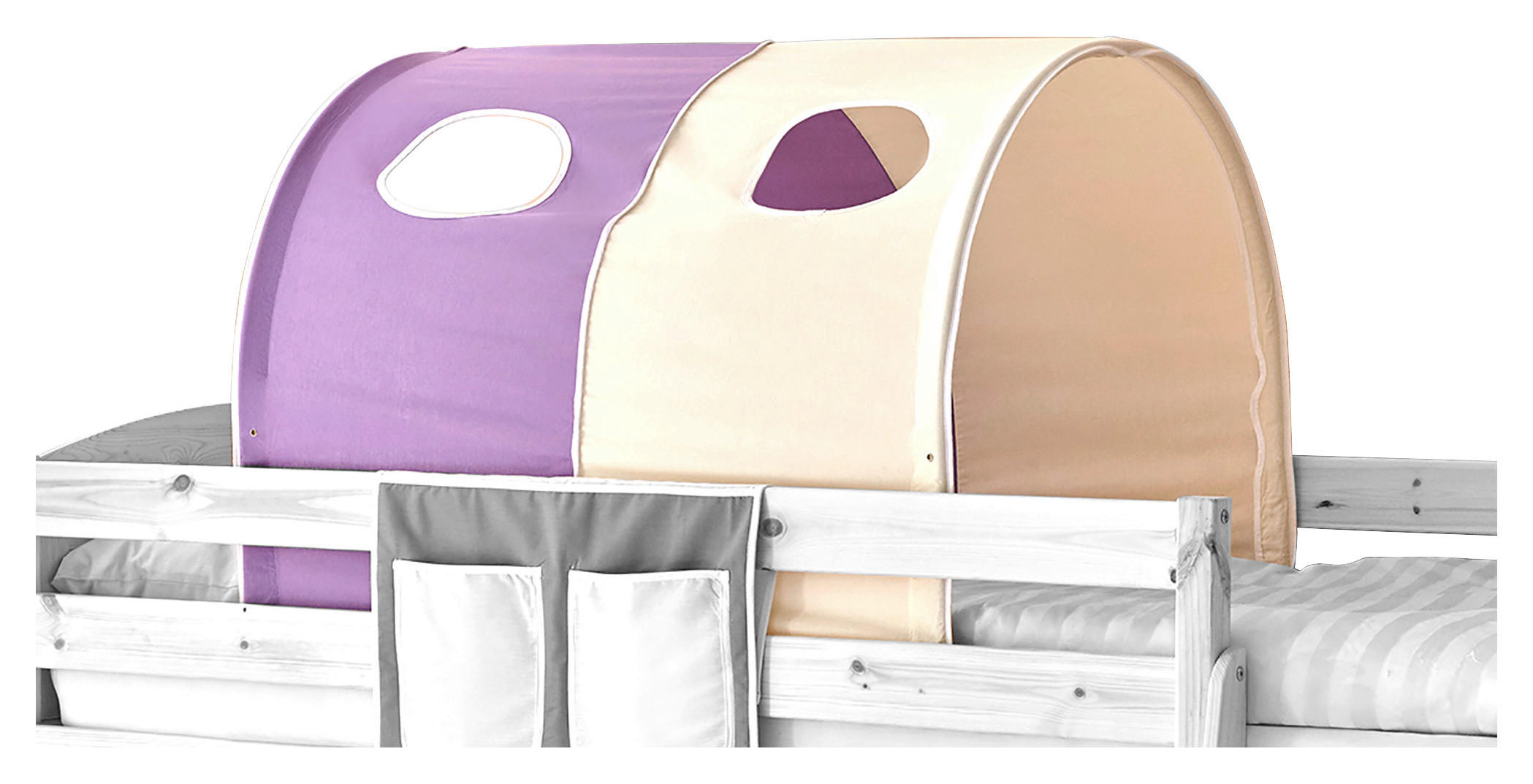 TUNNELSET - Beige/Lila, KONVENTIONELL, Textil/Metall (100/73/87cm) - MID.YOU
