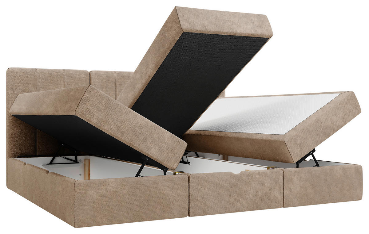 FAMILIENBETT - Schwarz/Braun, Design, Holzwerkstoff/Kunststoff (210/200cm) - Esposa