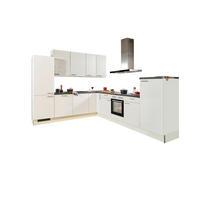 ECKKÜCHE XO 21 270/330 cm  in Weiß, Sandfarben  - Sandfarben/Schwarz, Design, Holzwerkstoff/Metall (270/330cm) - Xora