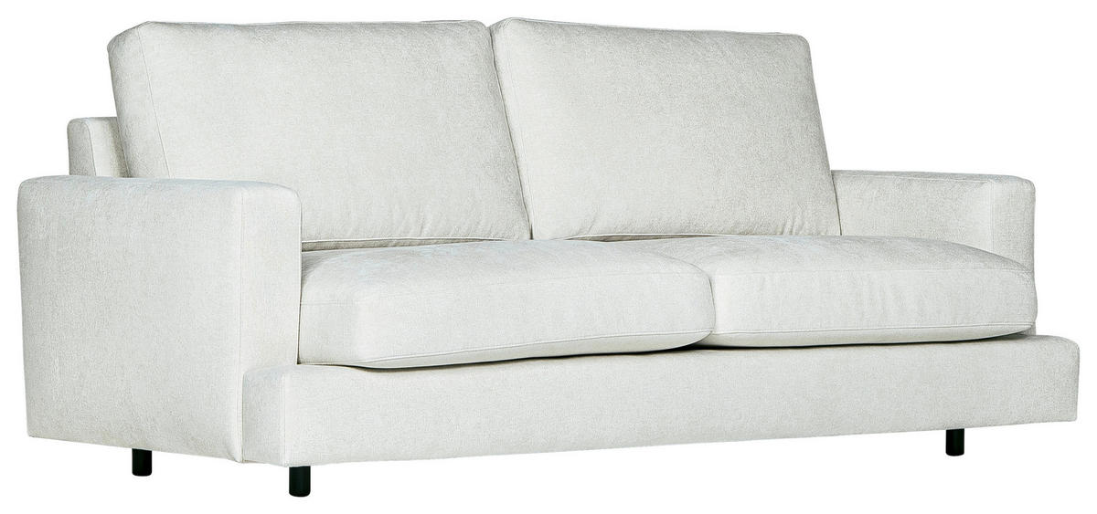 3-SITS SOFFA i beige  - beige/svart, Klassisk, trä/textil (208/87/105cm) - Best Price