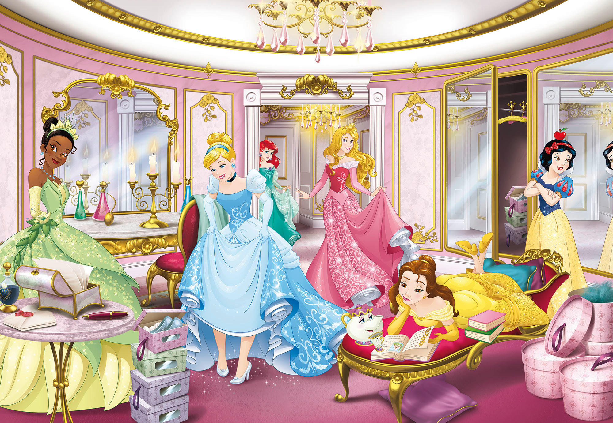 FOTOTAPETE Disney Prinzessinnen  - Multicolor, Basics (368/254cm) - Xora