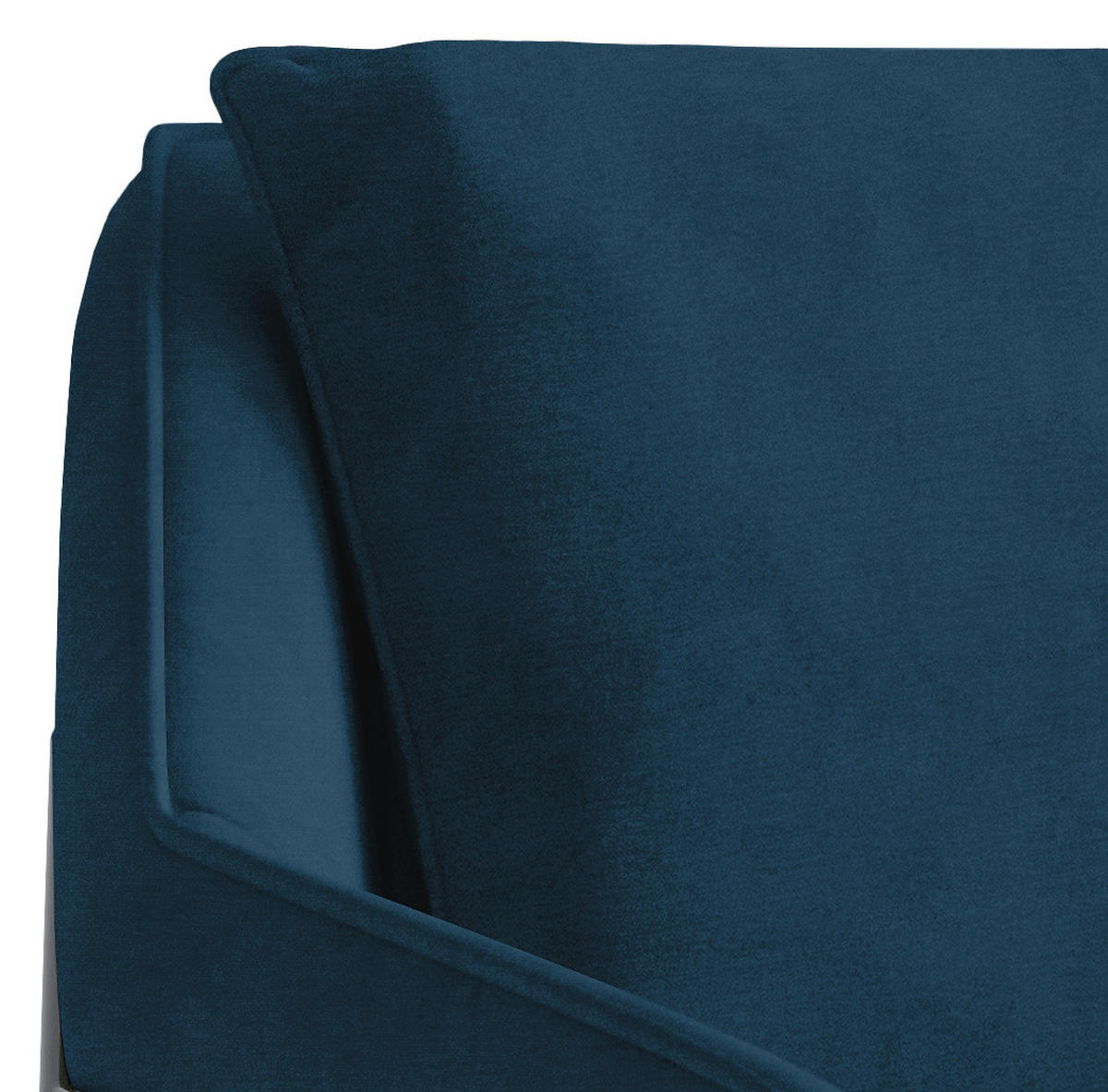 SESSEL in Flachgewebe Dunkelblau  - Schwarz/Dunkelblau, Design, Textil/Metall (78/85/85cm) - Livetastic