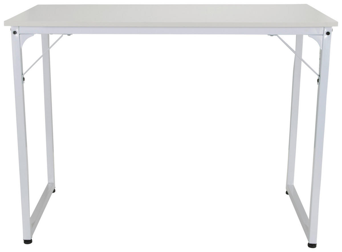 SKRIVBORD 120/50/74 cm  i vit  - vit, Basics, metall/trämaterial (120/50/74cm) - MID.YOU