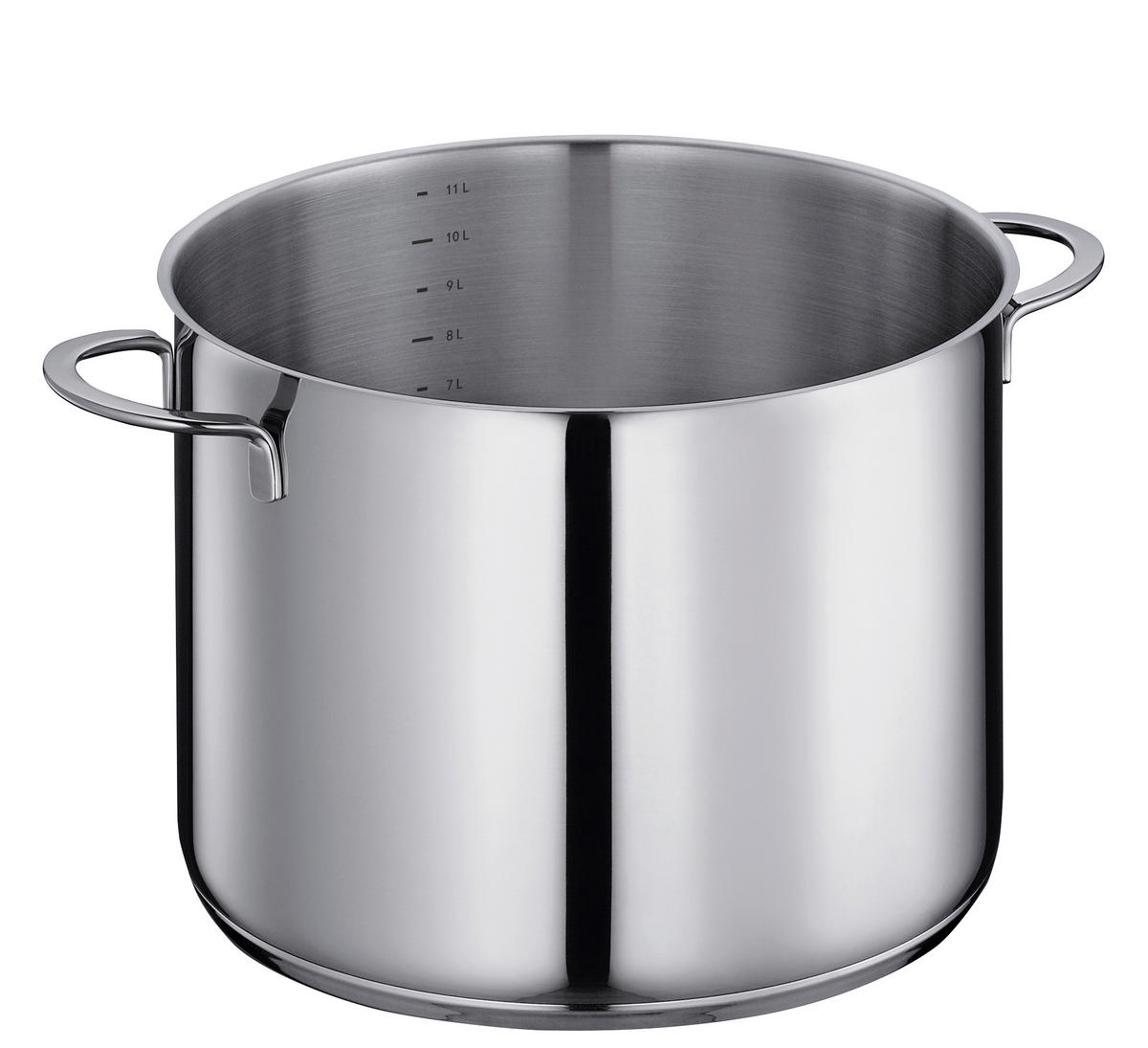 SUPPENTOPF CAPRI 12 L  - Edelstahlfarben/Transparent, Basics, Glas/Metall (28/20,5cm) - KÜCHENPROFI