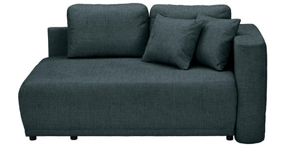 CHAISELONGUE Chenille Dunkelblau  - Schwarz/Dunkelblau, KONVENTIONELL, Kunststoff/Textil (171/73/93cm) - Carryhome