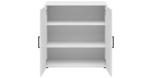 KOMMODE 80/83/40 cm in Weiß - Anthrazit/Schwarz, MODERN, Holzwerkstoff/Kunststoff (80/83/40cm) - Carryhome