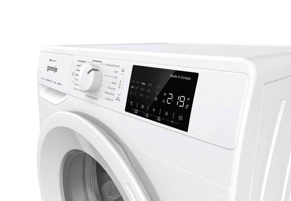 WASCHMASCHINE WPNEI84A1DTS   - Weiß, Basics, Glas/Kunststoff (60/85/54,5cm) - Gorenje