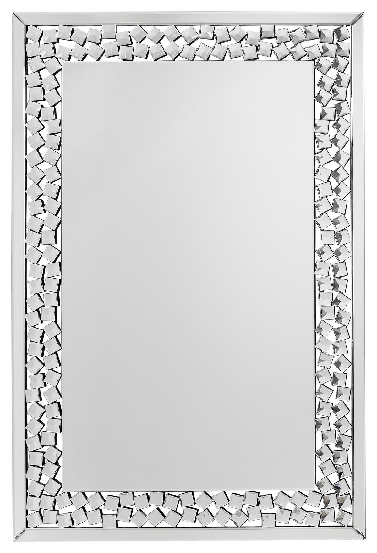 ZRCADLO 80/120/2 cm  - barvy stříbra, Design, kompozitní dřevo/sklo (80/120/2cm) - Xora