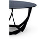 COUCHTISCH Sicherheitsglas 80/80/40 cm rund Grau, Schwarz  - Schwarz/Grau, Basics, Glas/Metall (80/80/40cm) - Xora