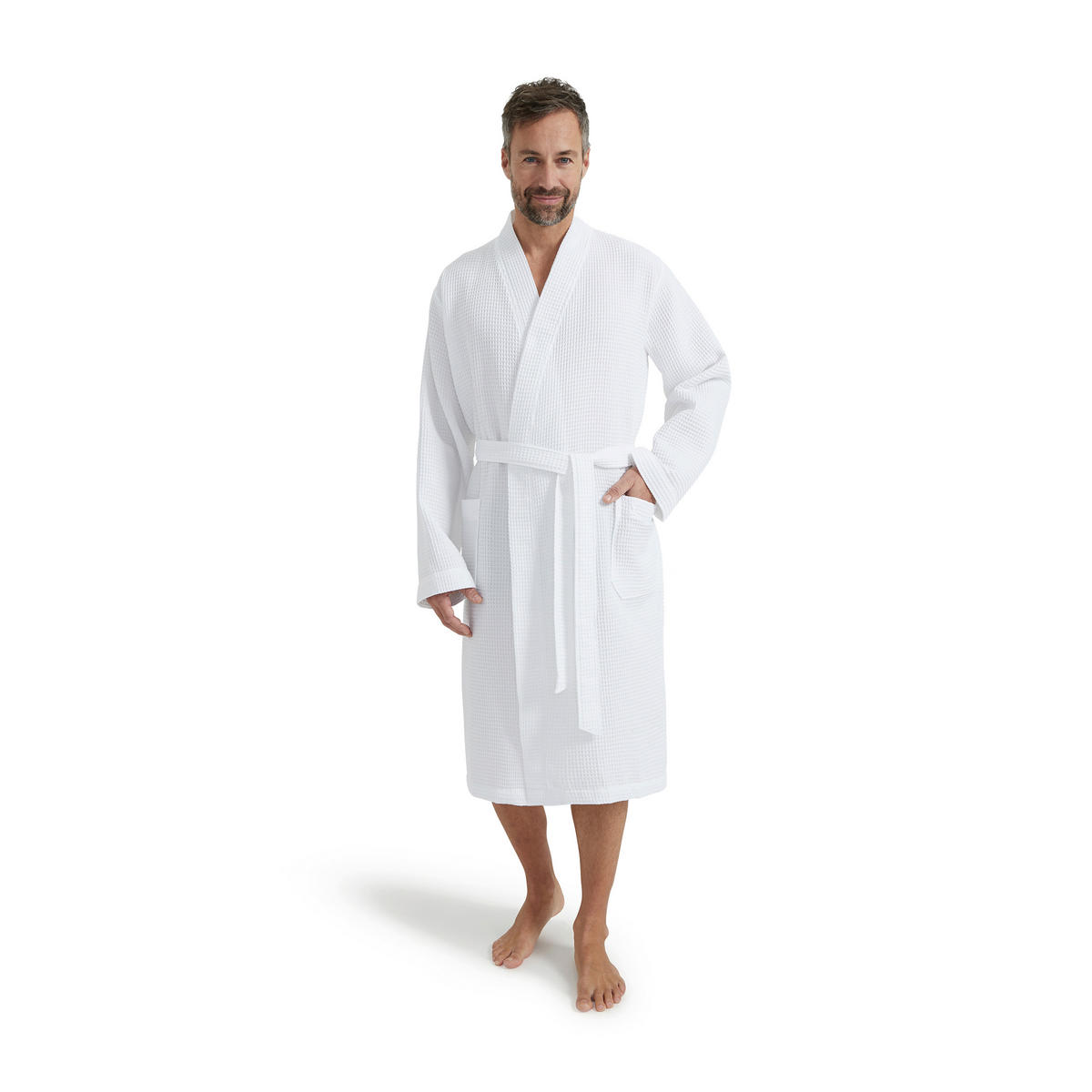 BADEMANTEL XXL Unisex  - Weiß, Basics, Textil (XXLnull) - Moeve