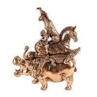 SZOBOR - arany, Design, műanyag (36/14,5/43,5cm)