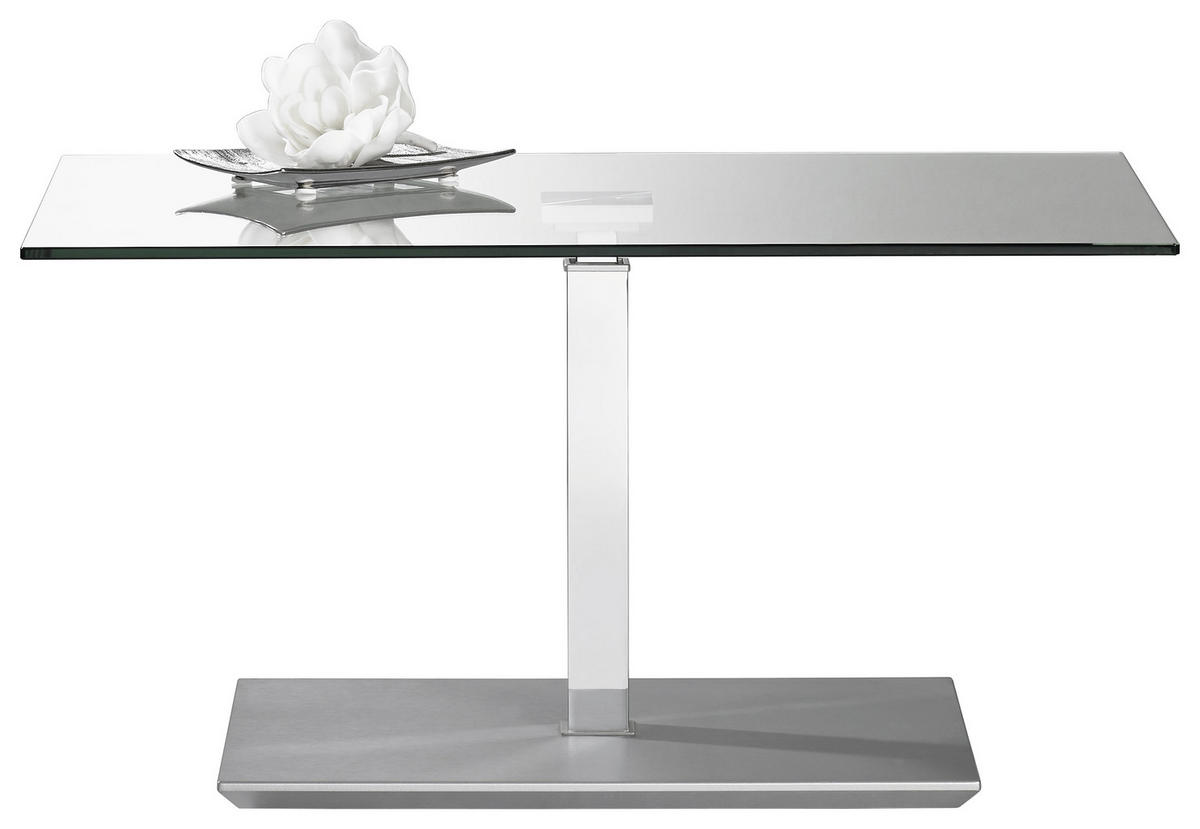 COUCHTISCH in Glas, Holzwerkstoff 90/60/44 cm  - Chromfarben, Design, Glas/Holzwerkstoff (90/60/44cm) - Venda